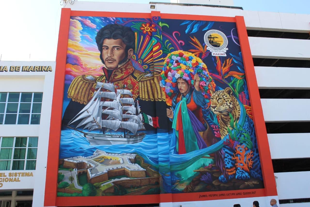 Murales, esculturas y arte urbano en colonias tradicionales de Acapulco